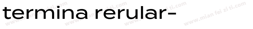 termina rerular字体转换